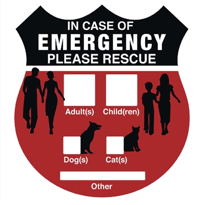 In Case of Emergency Sticker is a great thing to have on you in the case of an emergency