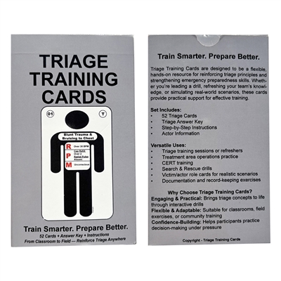 Triage Training Cards - Set of 52
