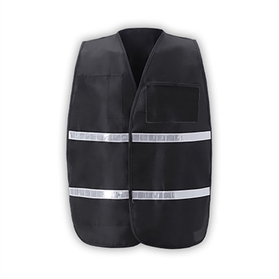 Incident Command Vest with Stripes - Black