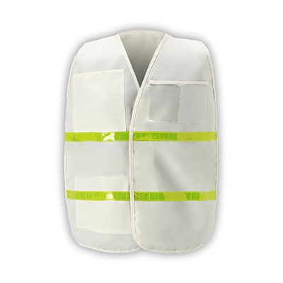 Incident Command Vest with Stripes - White