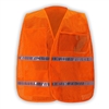 Mesh Incident Command Vest with Stripes Hi Visibility Orange