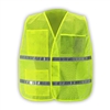 Mesh Incident Command Vest with Stripes Hi-Visibility Lime