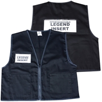 Deluxe ICS Cloth Safety Vest - Black