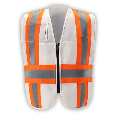 ICS Deluxe Vest with Stripes - White