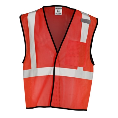 Mesh Vest with Stripe RED Large X-Large