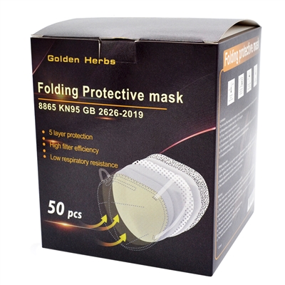 Non-Medical Disposable KN95 Respirator Face Mask 50 Pack