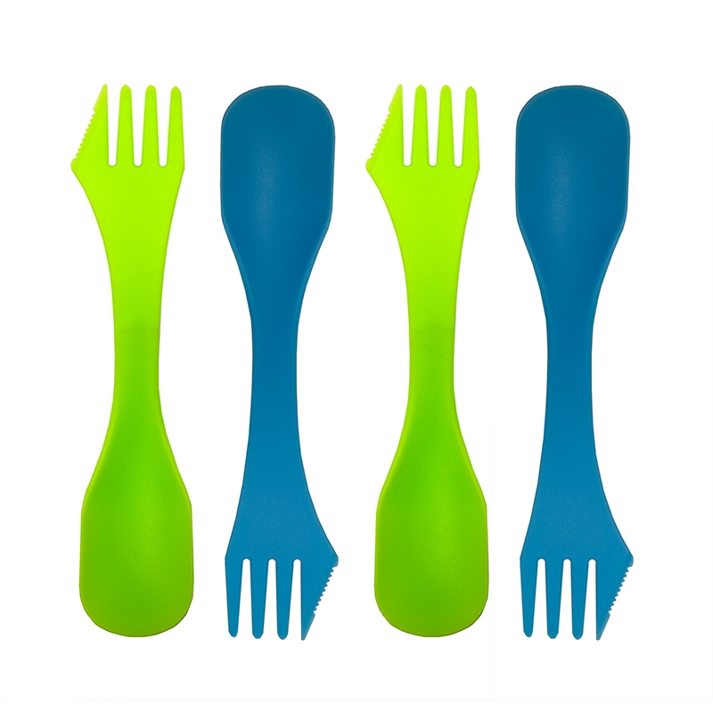 Plastic 3-in-1 Spork - 4 Pack