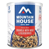 Mountain House 10 Granola with Blueberries and Milk