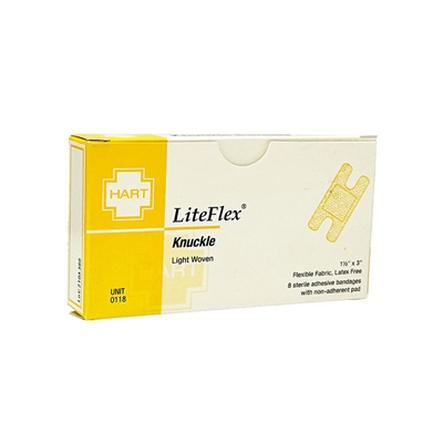 Woven Adhesive Knuckle Bandages - 8 per Unit Box