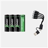 Coast Zithion-X AA Rechargeable Batteries 4 Pack