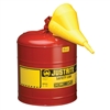 5 Gallon Steel Safety Gas Can, Type I with Funnel