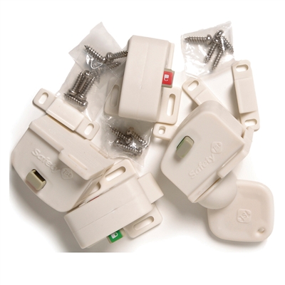 Complete Magnetic Locking System (4 locks, 1 key)
