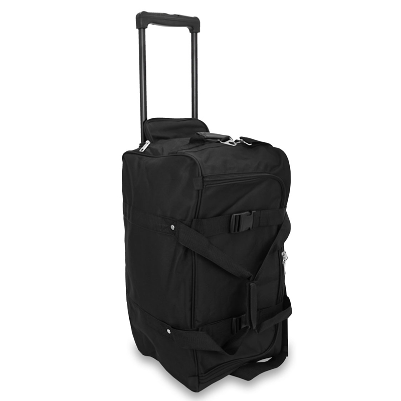 22 in Wheeled Duffel Bag - Black