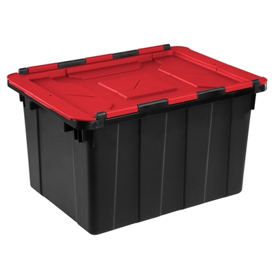 Storage Tote with Hinged Lid 12 Gallon